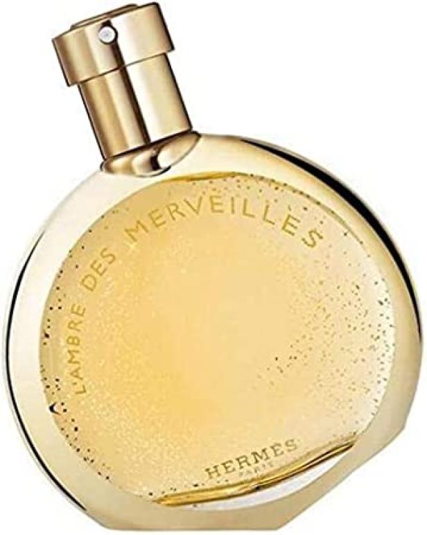 Eine Flasche „L'Ambre des Merveilles“ Parfum von Hermès.