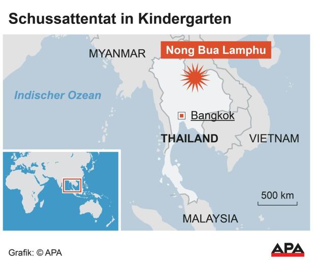 Amokläufer in Thailand tötete Kinder mit Messer