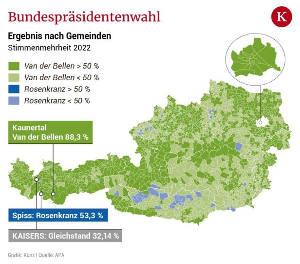 Für Van der Bellen  war es mancherorts "keine g’mahte Wiesn"