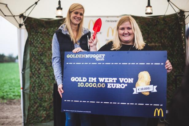 McDonald's vergrub goldenes McNugget
