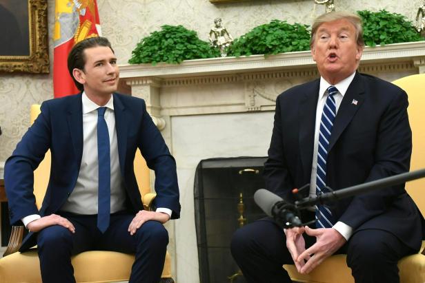 ++ ARCHIVBILD ++ ÖVP-BUNDESPARTEIOBMANN SEBASTIAN KURZ / US - PRÄSIDENT DONALD TRUMP