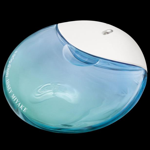 Ein Flakon des Parfüms „A Drop d'Issey“ von Issey Miyake.