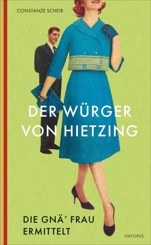 Das Cover des Buches „Der Würger von Hietzing“ von Constanze Scheib zeigt eine Frau in Blau.