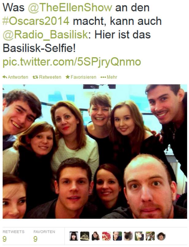 Oscar-Selfie wird zum Twitter-Trend