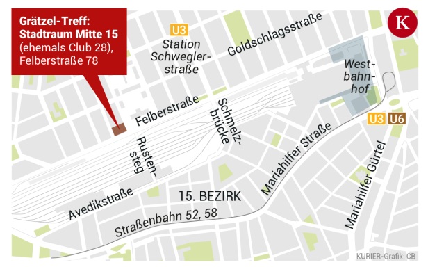 Westbahnhof-Areal: Wie ein Bordell zum Grätzeltreff wird