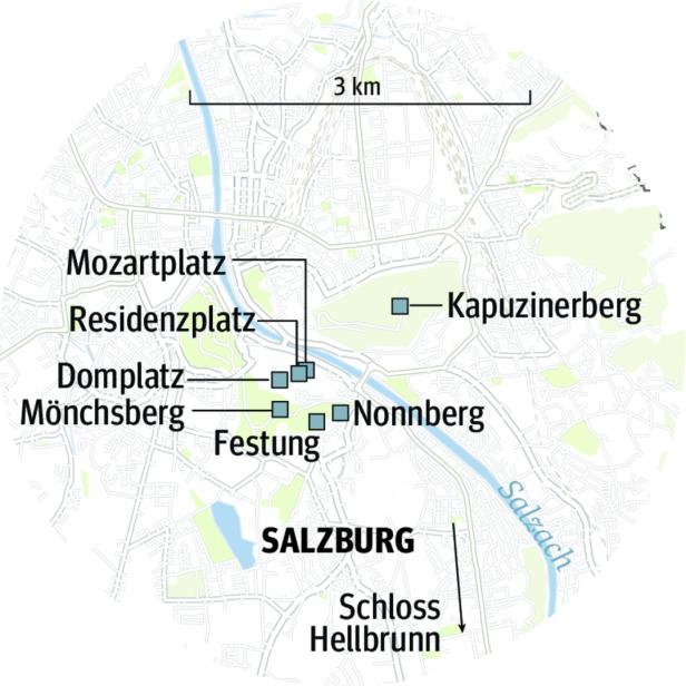 Die besinnlichsten Plätze in der Stadt Salzburg im Adventstrubel
