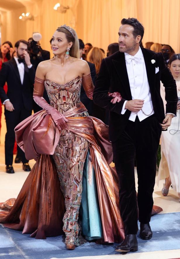 Blake Lively und Ryan Reynolds bei der Met Gala 2022.