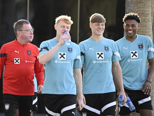 TRAININGSLEHRGANG DES ÖFB-NATIONALTEAMS IN MARBELLA: TRAINING - RANGNICK/SEIWALD/PRASS/ADAMU