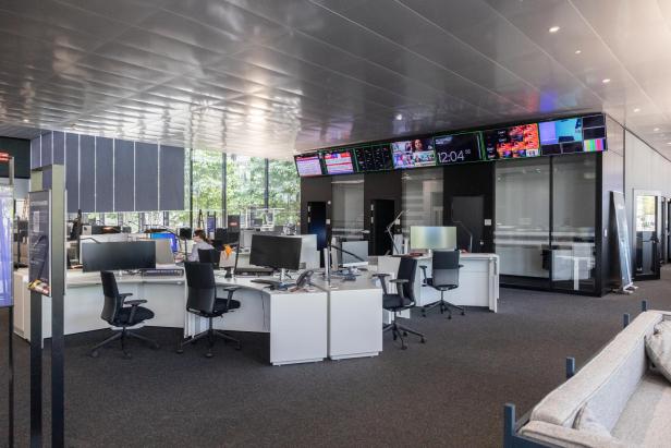 Multimedialer Newsroom des ORF