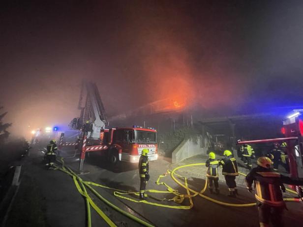 Draßburg: Baustelle neben Pflegeheim stand in Flammen