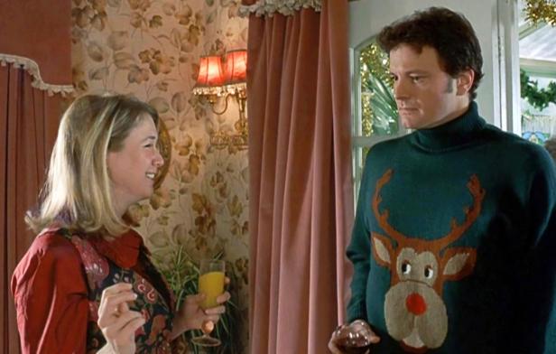 Bridget Jones und Mark Darcy in einer Szene aus „Bridget Jones – Schokolade zum Frühstück“.