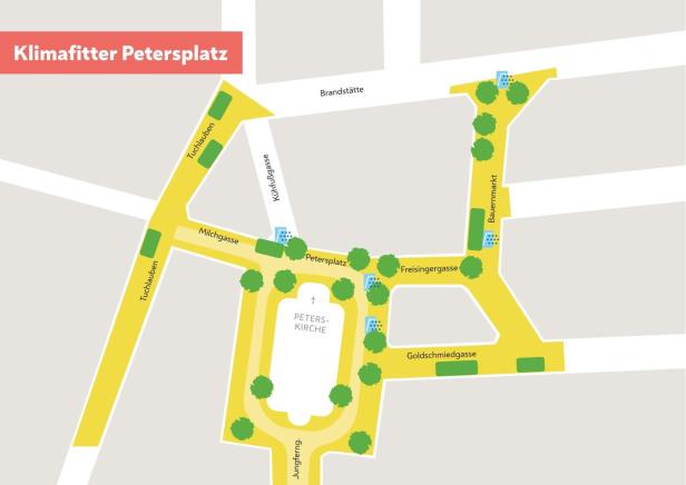 Vorbote der autofreien City: Begegnungszone Petersplatz eröffnet