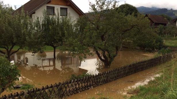 Überschwemmungen und Vermurungen in Kärnten