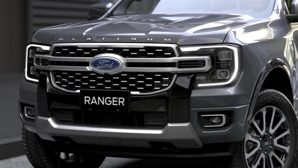 Fetter Kühlergrill des neuen Ford Ranger Platinum