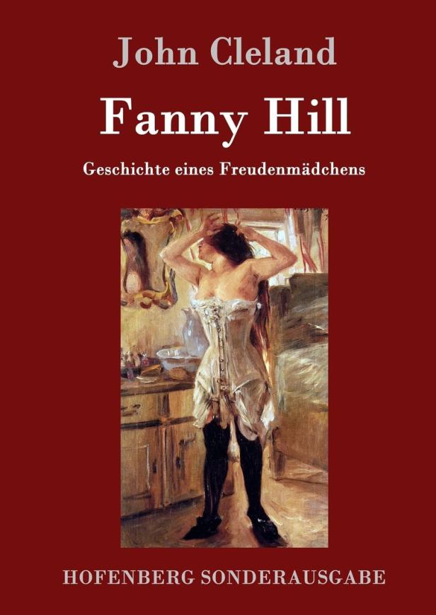 Das Cover der „Fanny Hill“-Sonderausgabe von John Cleland zeigt ein Gemälde einer Frau im Korsett.
