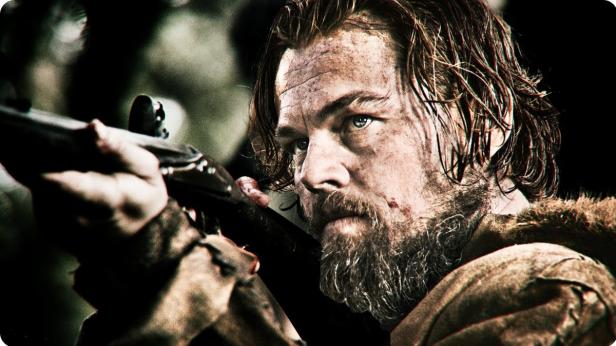 Der Rückkehrer Leo DiCaprio… Leonardo DiCaprio zielt mit einem Gewehr in dem Film „The Revenant“.