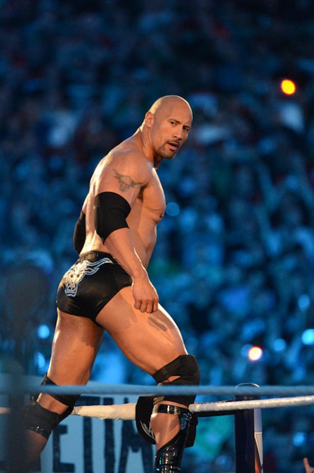 Dwayne „The Rock“ Johnson im Wrestling-Ring.