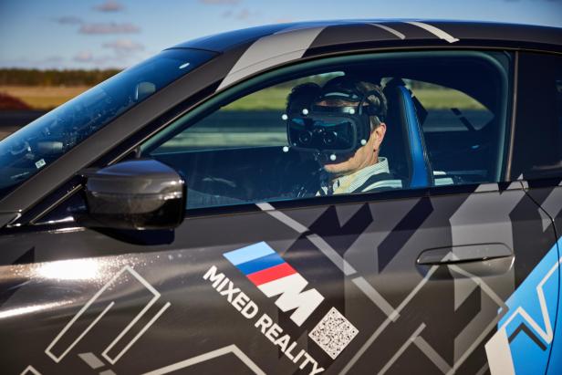 BMW M Mixed Reality: Wie Videospielen im echten Auto bei voller Fahrt