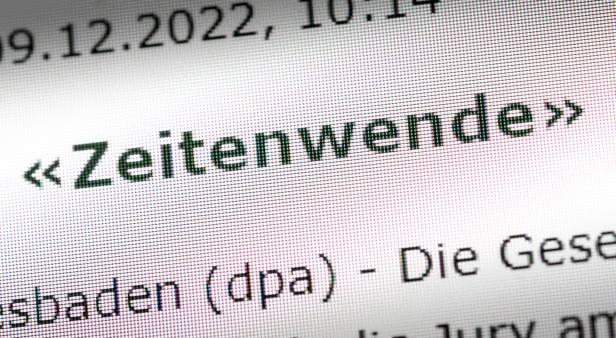 "Zeitenwende" ist das deutsche "Wort des Jahres"