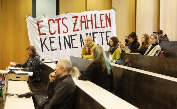 Klimaaktivisten besetzen Hörsaal an Uni Graz und TU Wien