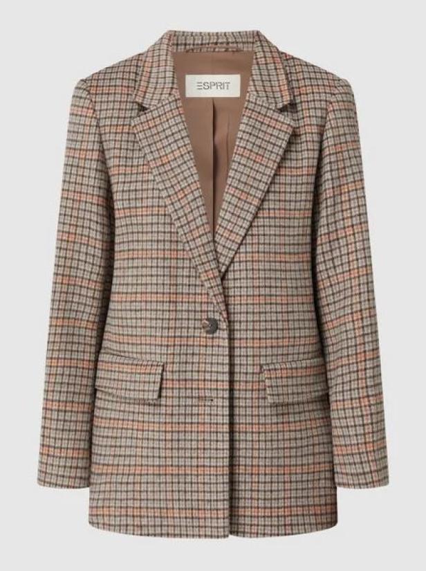 Ein karierter Blazer der Marke Esprit.