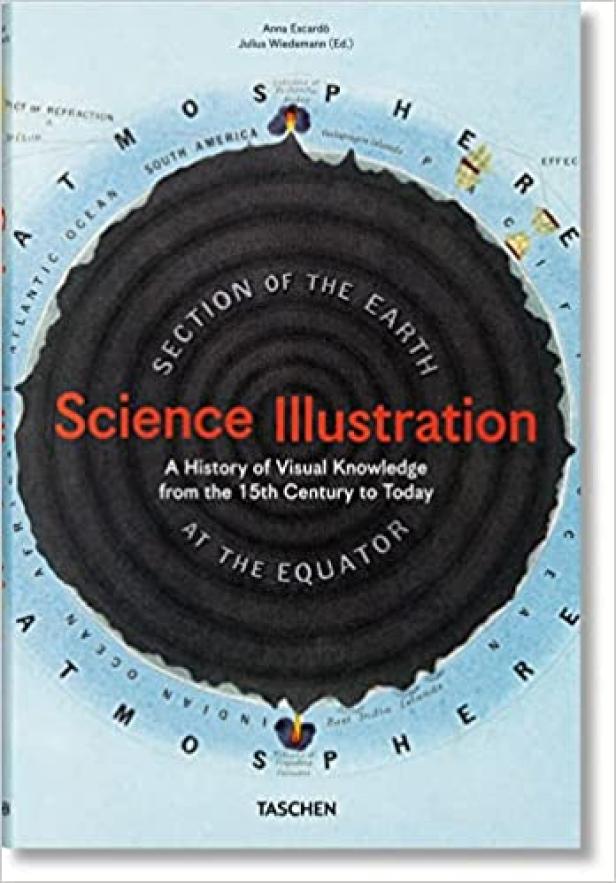 Das Cover des Buches „Science Illustration“ von Anna Excardo und Julius Wiedemann (Hrsg.).