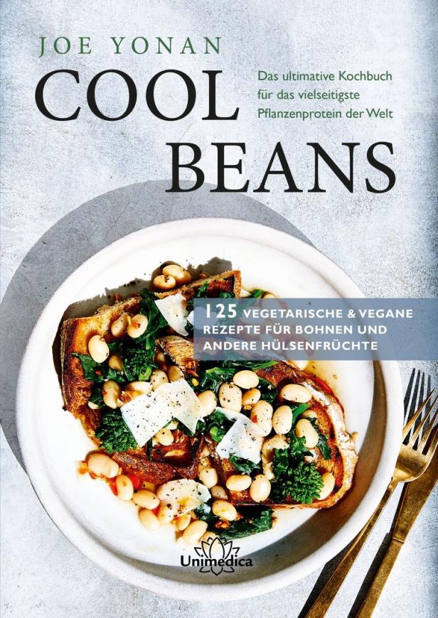 Das Cover des Kochbuchs „Cool Beans“ von Joe Yonan mit einem Bohnengericht.