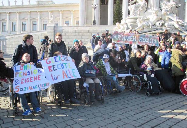 Behinderte fordern ihre Rechte