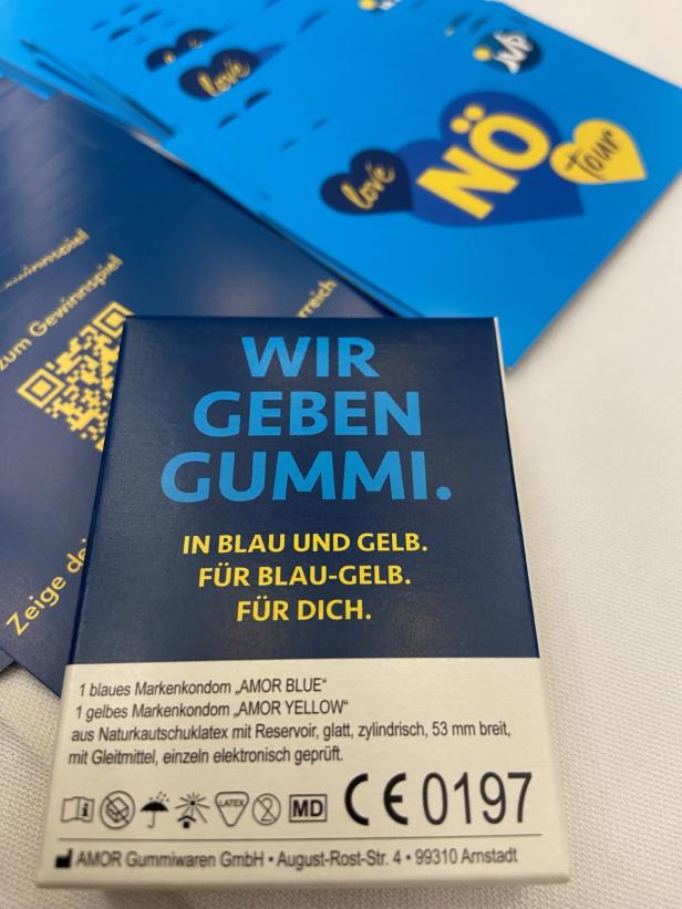 Wahlkampf kurios: Der "rote Hanni" und blau-gelbe Kondome in NÖ