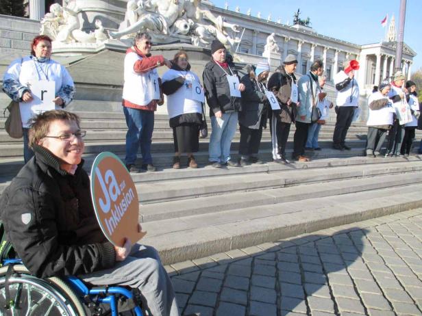 Behinderte fordern ihre Rechte