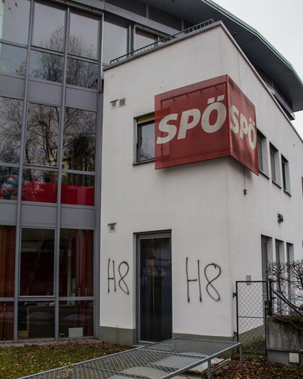 SPÖ-Zentrale mit Nazi-Parole beschmiert