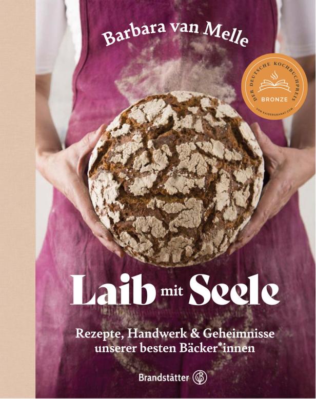 Das Cover des Buches „Laib mit Seele“ von Barbara van Melle zeigt ein Brot.