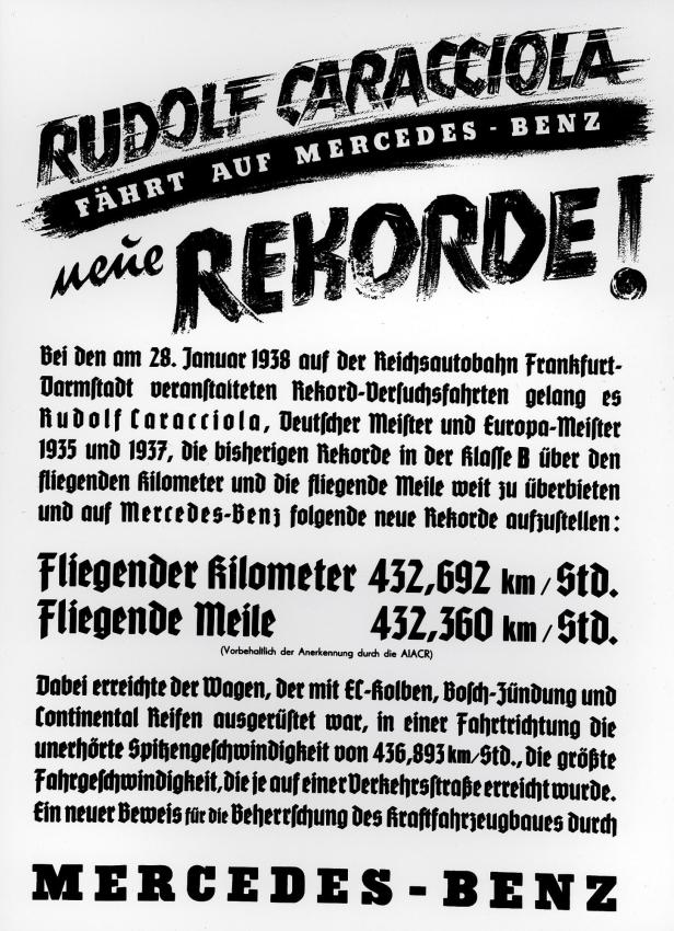 28. Jänner 1938: Rekord und Tragödie auf der deutschen Autobahn