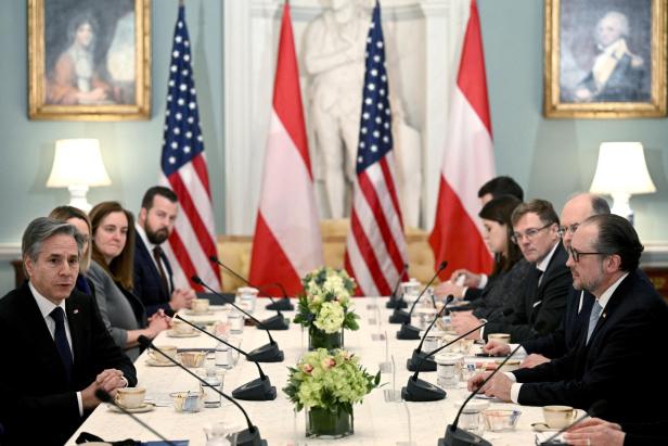 US Secretary of State Antony Blinken meets Austrian Foreign Minister Alexander Schallenberg
