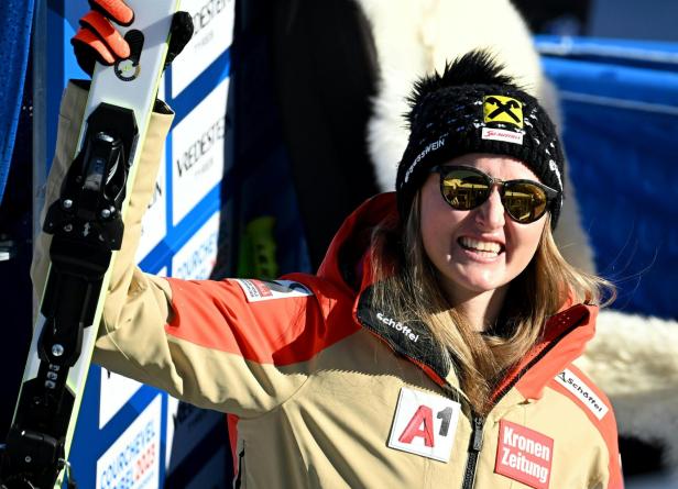 ALPINE SKI-WM 2023: ABFAHRT FRAUEN / NINA ORTLIEB (AUT)