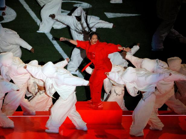 Rihanna beim Super Bowl in Arizona