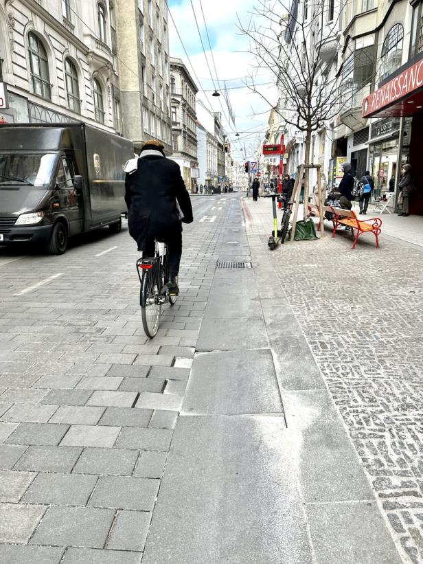 Gewichtsprobleme in der klimafitten Neubaugasse