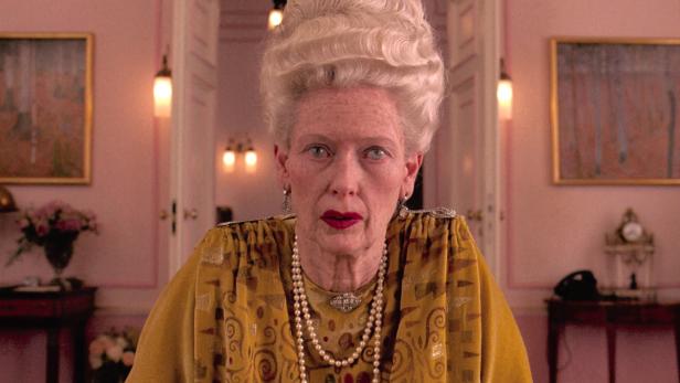 Tilda Swinton als Madame D. in dem Film „The Grand Budapest Hotel“.