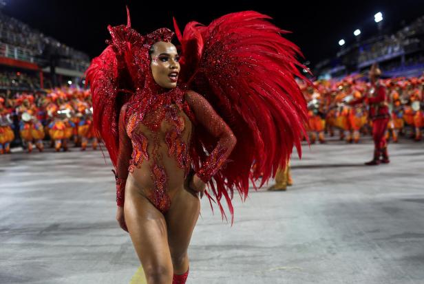 Carnival magic descends on Rio as second night of elite samba schools lights up the Sambadrome, in Rio de Janeiro