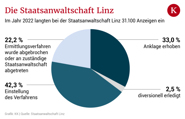 31.100 Anzeigen in Linz 2022: Fast ein Fünftel sind Jugendliche