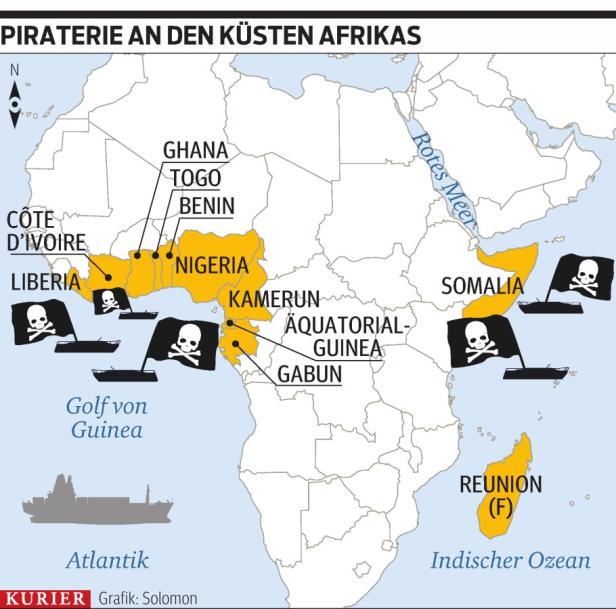 Piratenangriffe jetzt in Westafrika