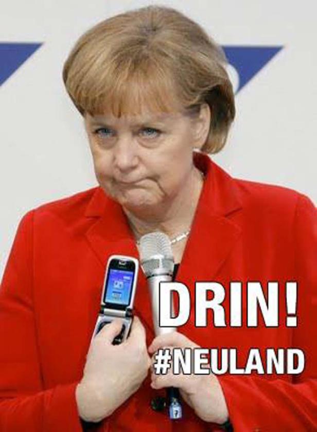 Merkel im #Neuland des Internet-Spotts