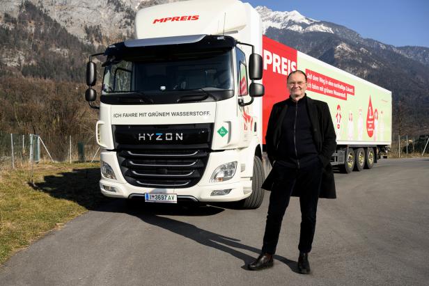 Erster Wasserstoff-Lkw Österreichs auf der Straße