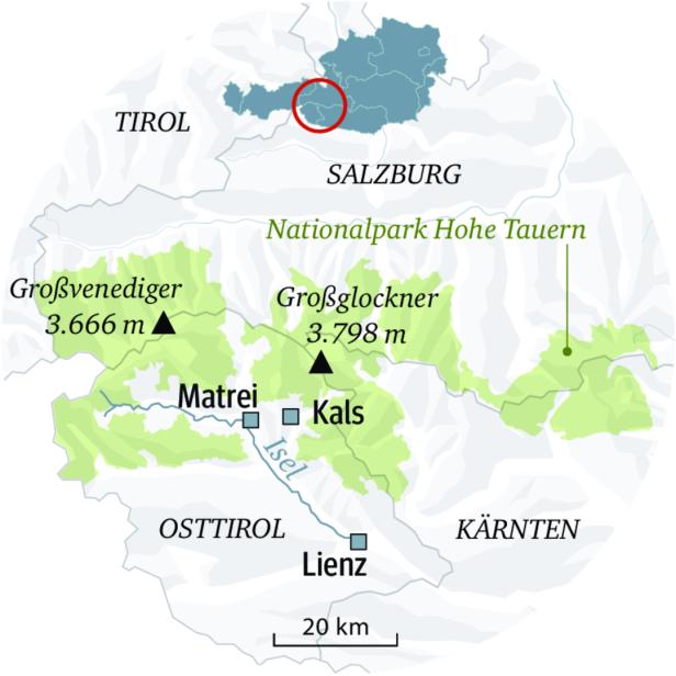 Skitour in Kals in Osttirol: Die Gams sieht das ganz anders