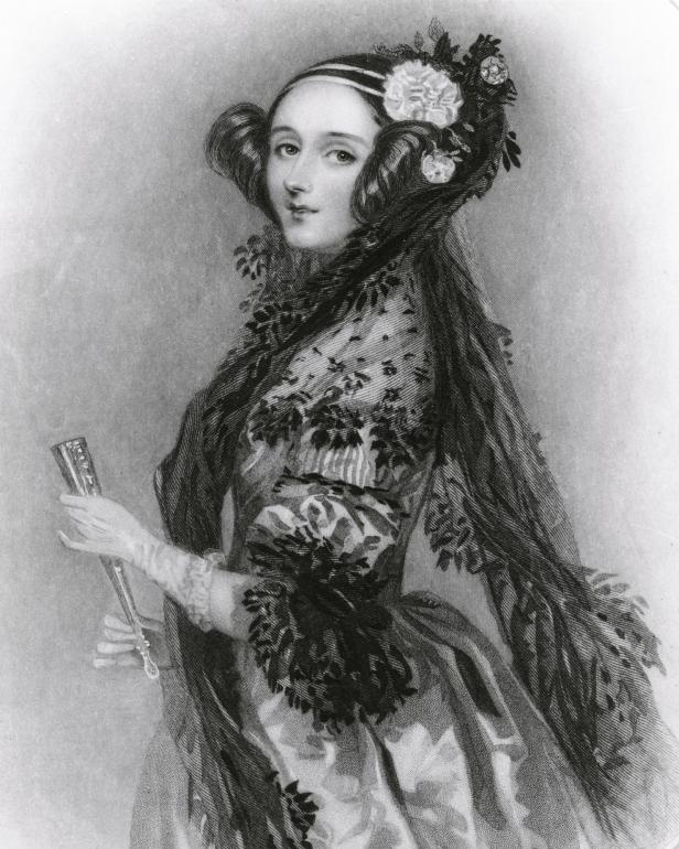 Porträt der britischen Mathematikerin Ada Lovelace, der ersten Computerprogrammiererin.