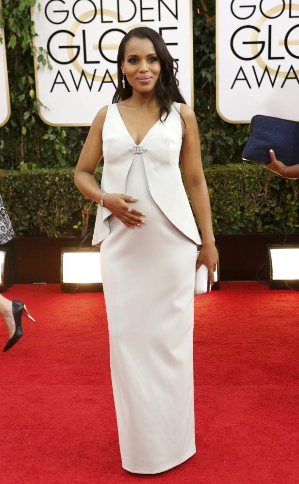 Kerry Washington auf dem roten Teppich bei den Golden Globe Awards.