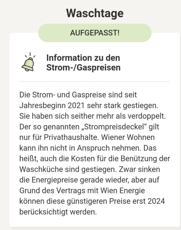 Waschküchen im Gemeindebau: Preise für Mieter verdoppelt