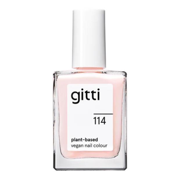 Eine Flasche Nagellack der Marke „Gitti“ mit der Nummer 114.