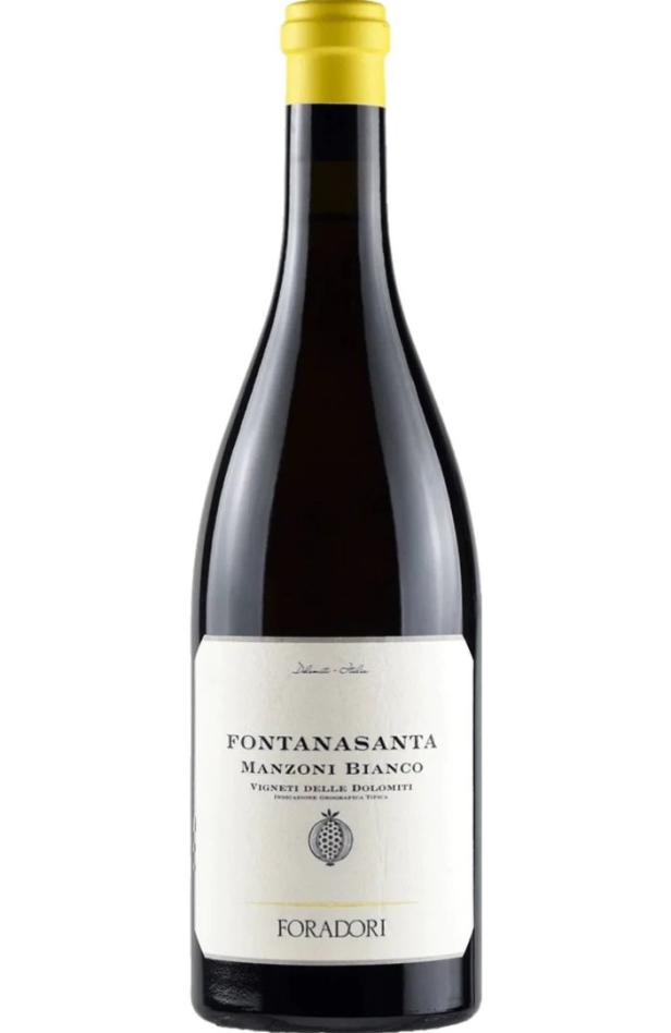 Eine Flasche Fontanasanta Manzoni Bianco Wein von Foradori.
