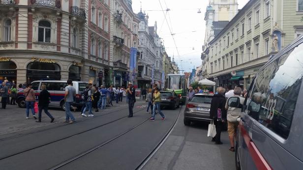Amokfahrt mit Geländewagen in Grazer Innenstadt